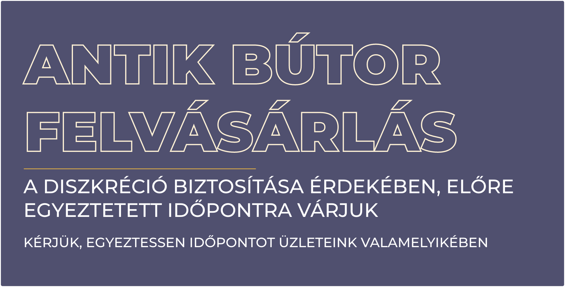 Régi antik bútor felvásárlás