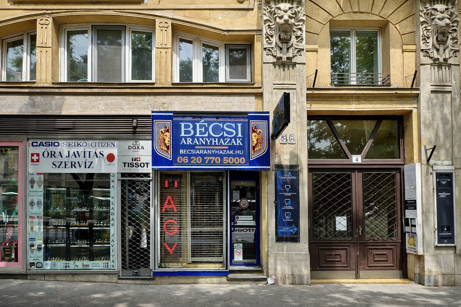 Bécsi Aranyházak Szent István körúti üzlet